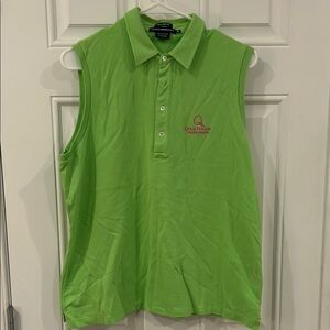 Ralph Lauren  Green Sleeveless Polo Shirt size XL